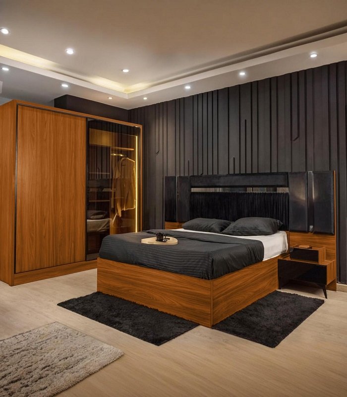 غرف نوم مودرن كاملة بالدولاب والتسريحه 2026 غرفة نوم كاملة