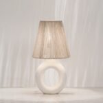 مصباح مكتب فخار